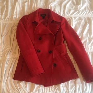 Red Victoria's Secret Peacoat